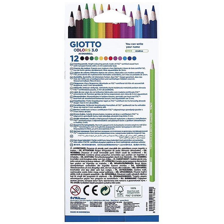 Hộp Chì 12 Màu GIOTTO Colors 3.0 - Ảnh 2