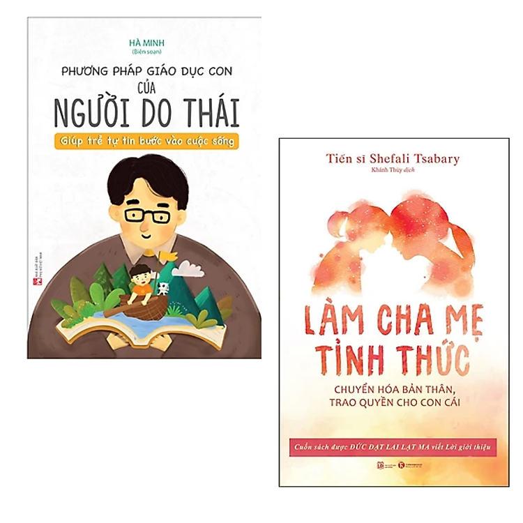 Combo 2 cuốn sách Làm Cha Mẹ: Phương Pháp Giáo Dục Con Của Người Do Thái - Giúp Trẻ Tự Tin Bước Vào Cuộc Sống + Làm Cha Mẹ Tỉnh Thức - Chuyển Hóa Bản Thân, Trao Quyền Cho Con Cái