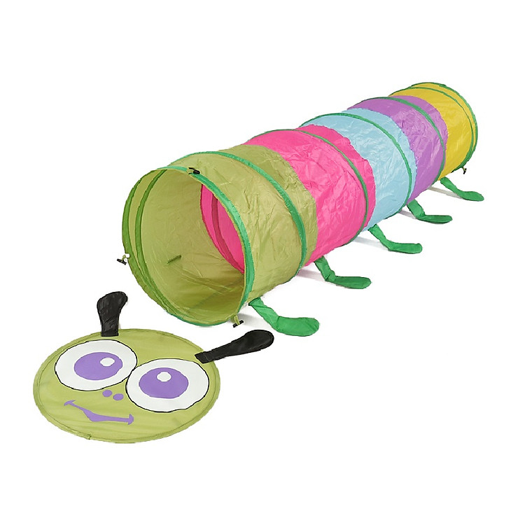 Đồ chơi lều ống chui đường hầm hình sâu xanh