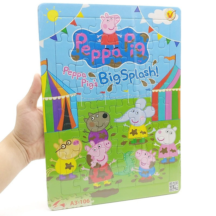 Tranh Xếp Hình Peppa Pig - Big Splash Chính hãng Ưu đãi - Hình ảnh 4