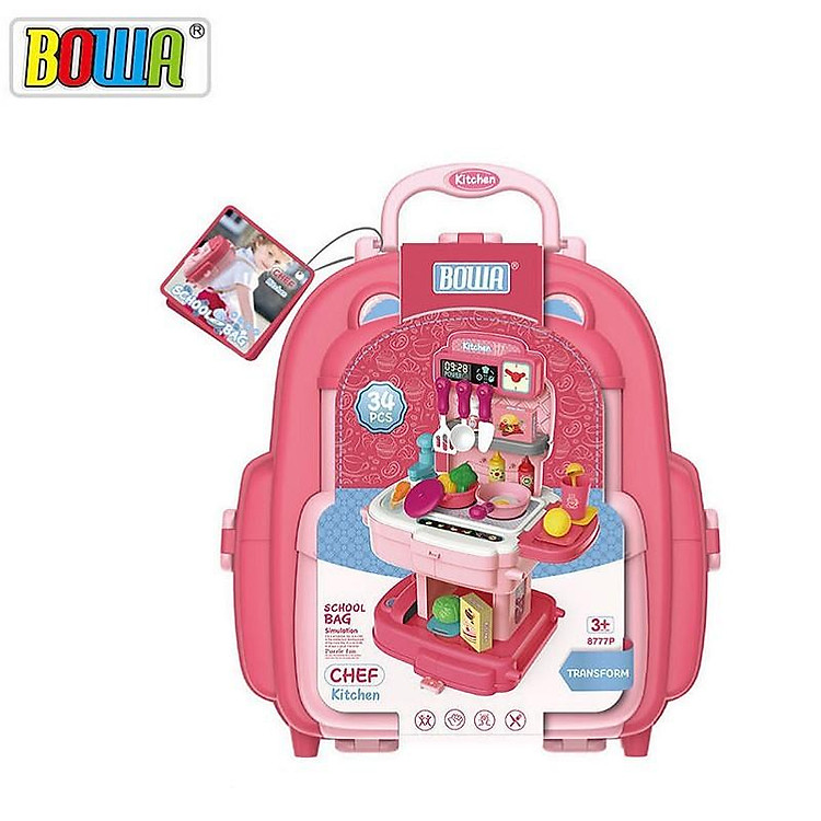 Đồ chơi nhà bếp 34 chi tiết Bowa Chính hãng Ưu đãi - Hình ảnh 3