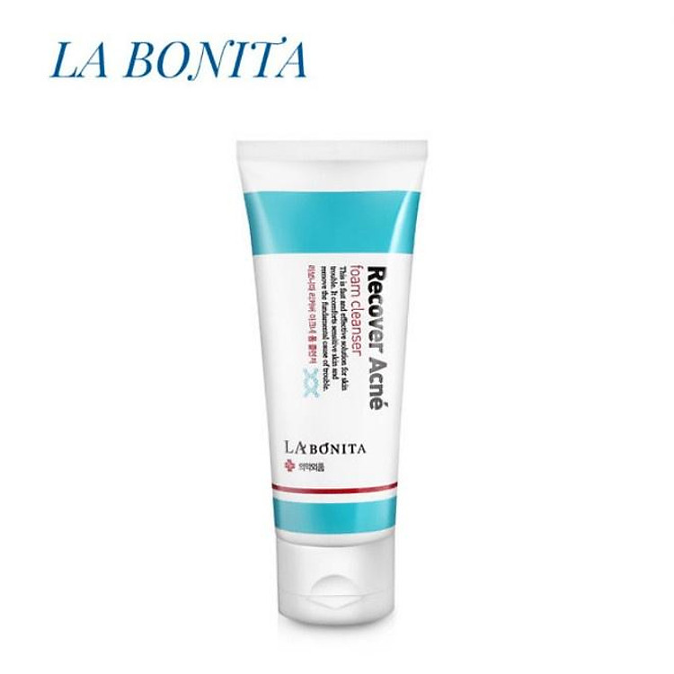 Sữa rửa mặt giảm mụn, phục hồi & dịu da - La Bonita Recover Acne Foam Cleanser 100ml