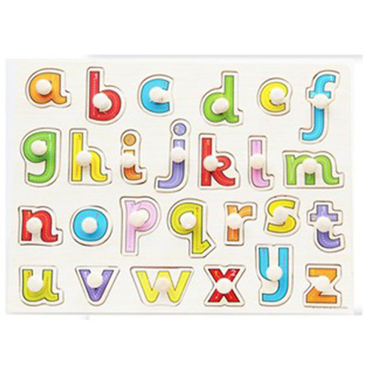 Đồ chơi xếp hình cho bé Bộ ghép hình bằng gỗ có núm cầm