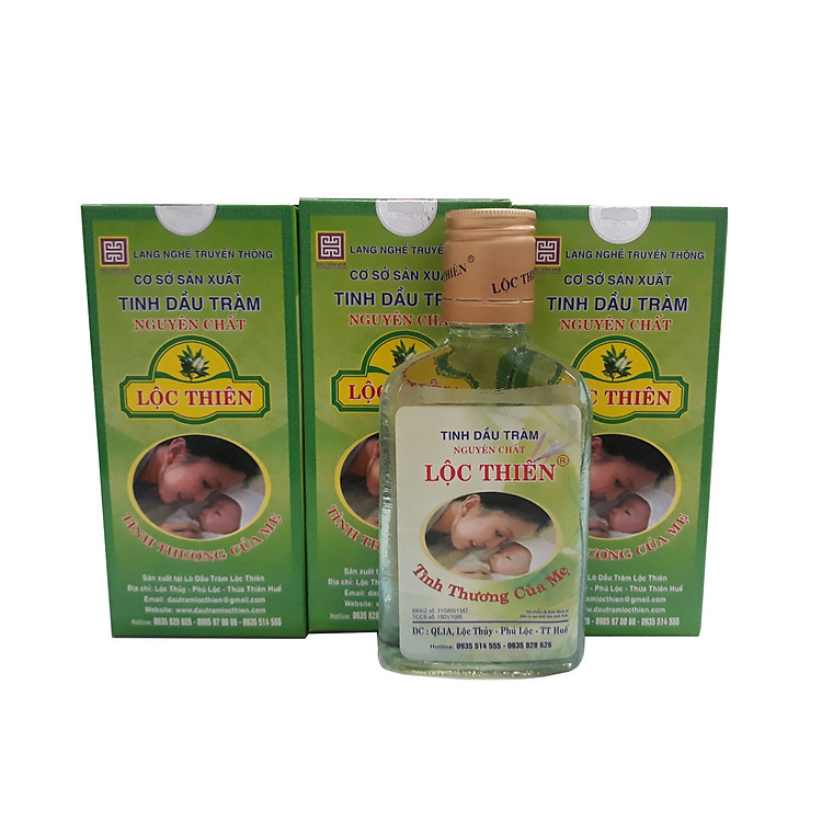 Combo 3 Lọ Dầu Tràm Lộc Thiên Chính hãng Tiết kiệm