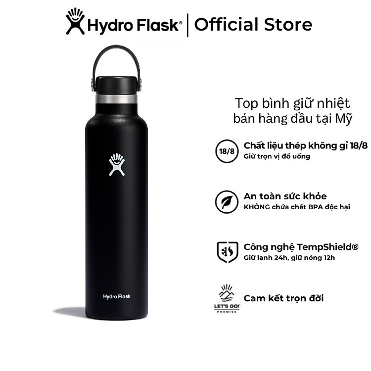 Bình giữ nhiệt Hydro Flask 24 OZ Standard Flex Cap có nắp xoay - Hàng chính hãng(Season 2024)