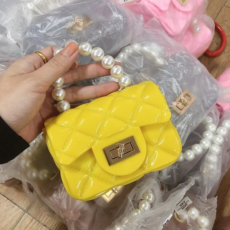 Túi xách mini cho bé gái ba màu ( hồng, đỏ, vàng)