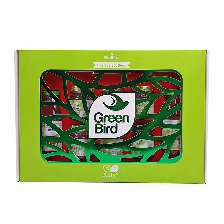 Hộp Quà Tết 2026 Green Bird Xuân Sức Sống Sang Trọng Ý Nghĩa - Set 8 sp/ Hộp