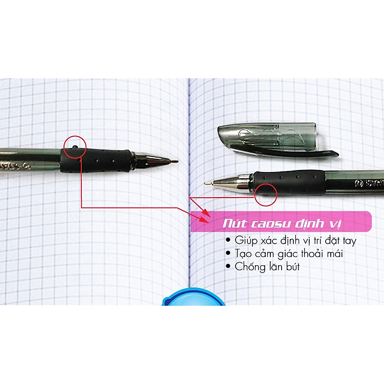 Bút bi STABILO Bille BP508N (Đỏ, Tím) - Ảnh 4