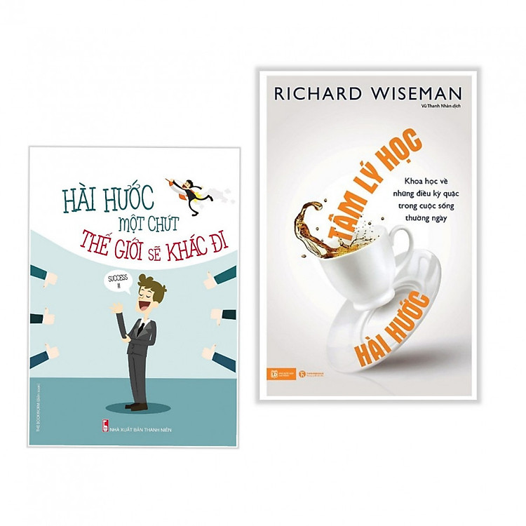 Combo sách nghệ thuật hài hước : Hài hước một chút thế giới sẽ khác đi + Tâm lý học hài hước - Tặng kèm bookmark thiết kế