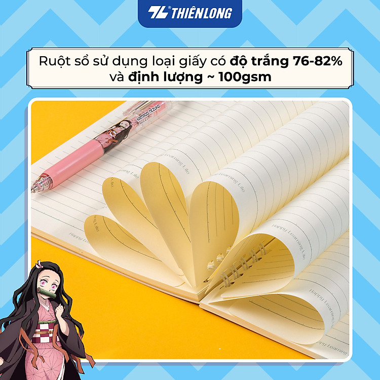 Sổ Lò Xo A5 Demon Slayer (kẻ ngang) - Ảnh 2