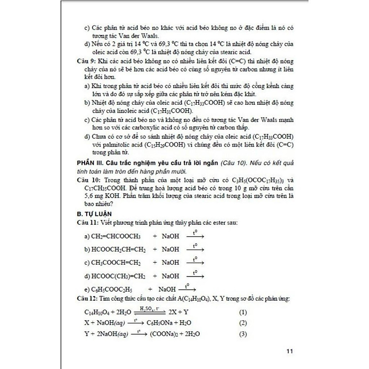 Tuyển Tập Đề Kiểm Tra Môn Hoá Học 12 - Ảnh 7