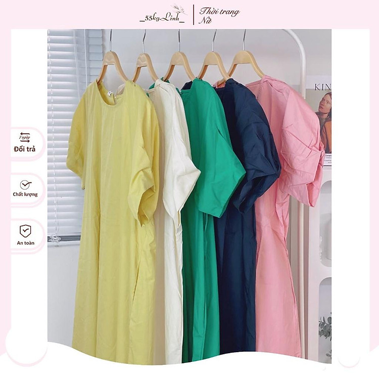 Váy Suông FREESIZE ĐẾN 65KG - Nhiều Màu Lựa Chọn