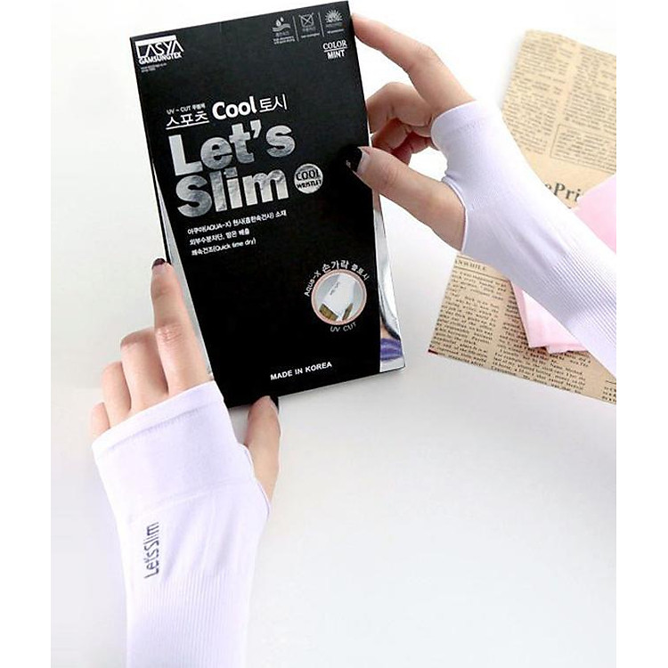 Găng Tay Chống Nắng Let's Slim (Màu Trắng)