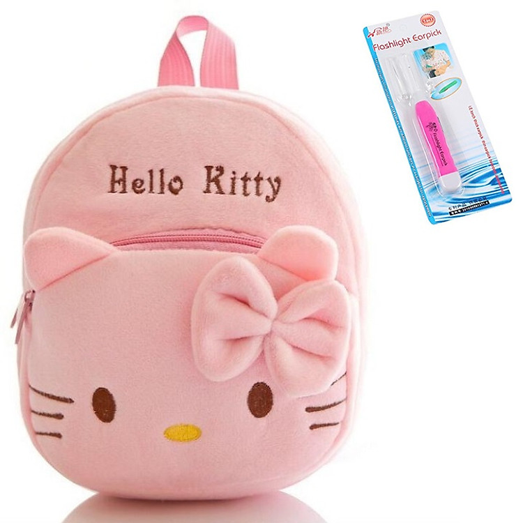 Balo Thú Bông Cho Bé Mầm Non -Tặng Kèm Đèn Soi Tai Cho Bé