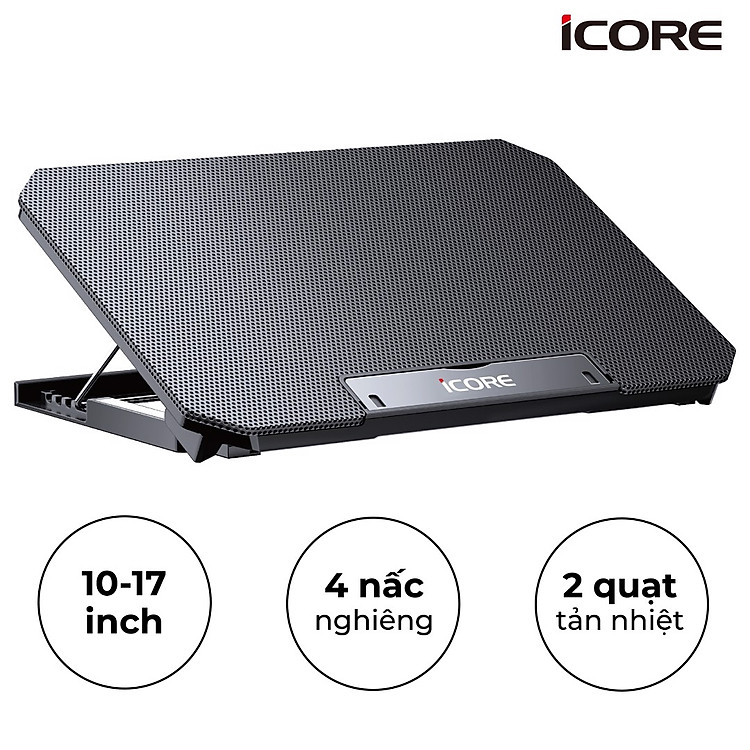 Đế tản nhiệt laptop iCore Q100 - Hàng Chính Hãng