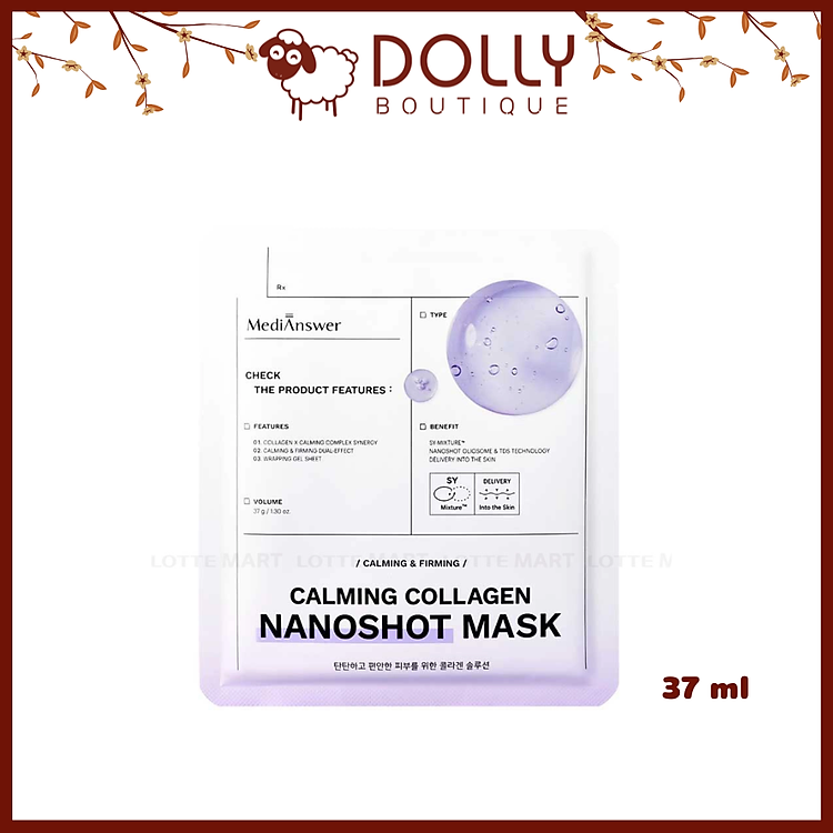 Mặt Nạ Dạng Thạch MediAnswer Collagen Nanoshot Mask 37G