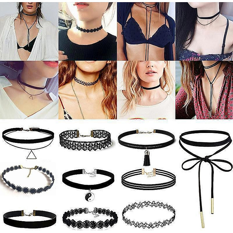 BỘ 12 VÒNG CỔ CHOCKER RẤT ĐẸP