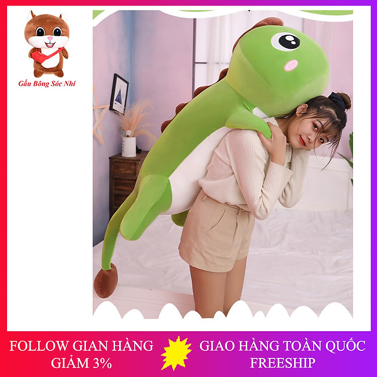 Tìm mua tại Avakids: Gấu bông khủng long đuôi tim 55cm - Ngập tràn khuyến mãi