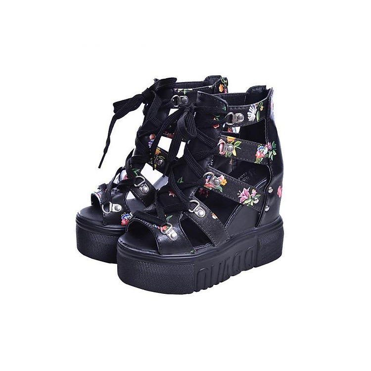 Giày sandal nữ đế xuồng cá tính S087D