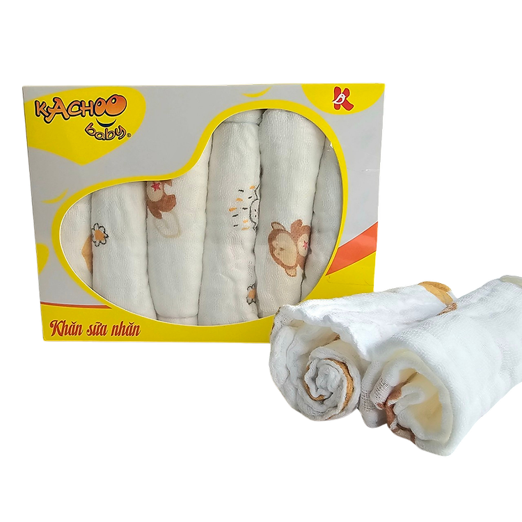 Tìm mua tại Avakids:Hộp 6 khăn sữa cotton 4 lớp cho bé, tràn ngập Khuyến mãi, Ưu đãi