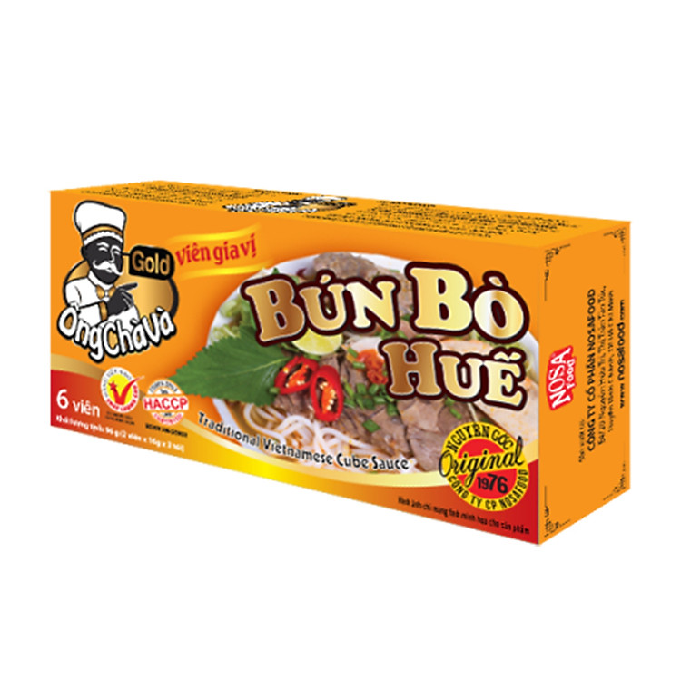 Hộp 6 Viên Gia Vị Bún Bò Huế Ông Chà Và (96g)