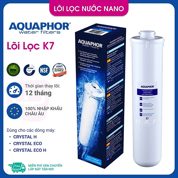Lõi Lọc Nước AQUAPHOR Nhập Khẩu Châu Âu, Đầy Đủ Phiên Bản K2 K3 K5 K7 KH K7B K7M MEMBRANE RO-50S... Thay Cho Máy Lọc Nước AQUAPHOR CRYSTAL ECO H MORION TOPAZ MODERN FAVORITE VIKING - Hàng Chính Hãng