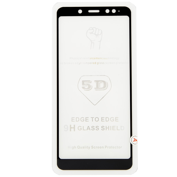 Cường lực dành cho Xiaomi Redmi Note 5 Pro 4D Full keo - Đen