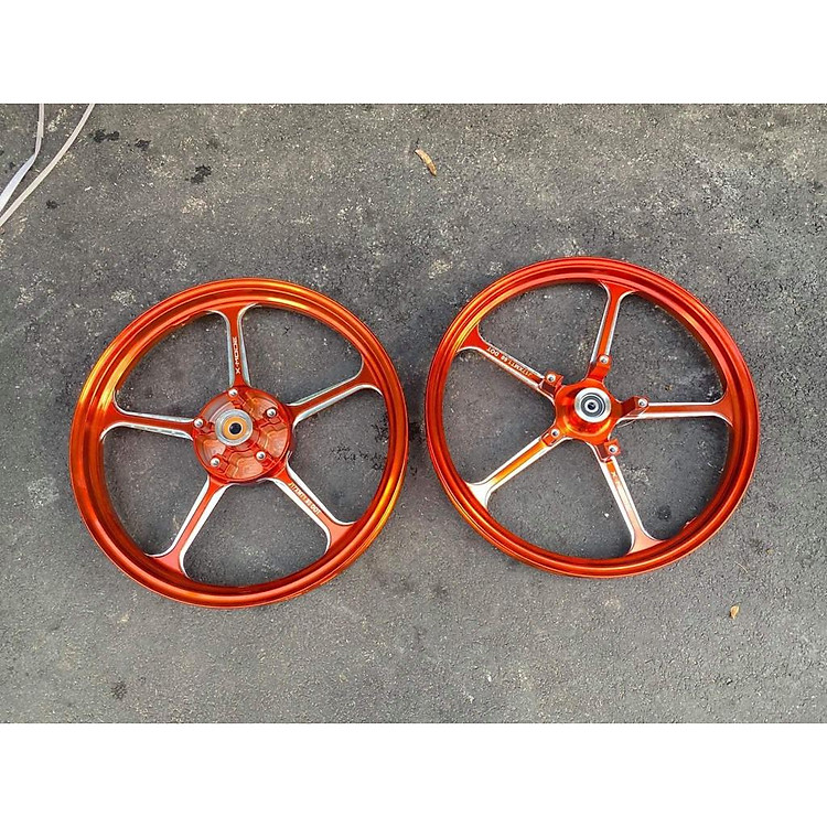 Mâm CNC 5 cây XMode gắn cho Exciter 150, MXKing Full bạc đạn ống chỉ Size 1.6 1.85 - Hàng chính hãng