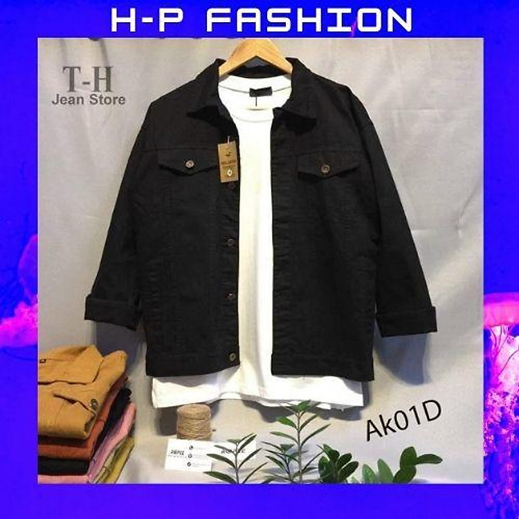 Áo Khoác Kaki Jean Nam Áo Khoác Nam Đẹp Co Giãn Hàng Quảng Châu Thời Trang Hpfashion - Akjn02