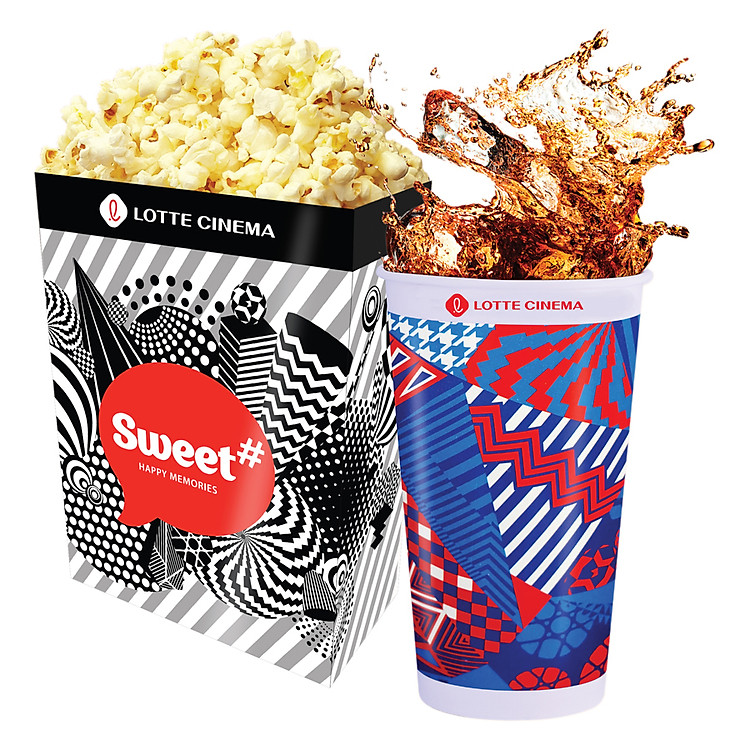 Lotte Cinema Solo Combo - 1 Bắp Rang Lớn Và 1 Nước Ngọt Lớn