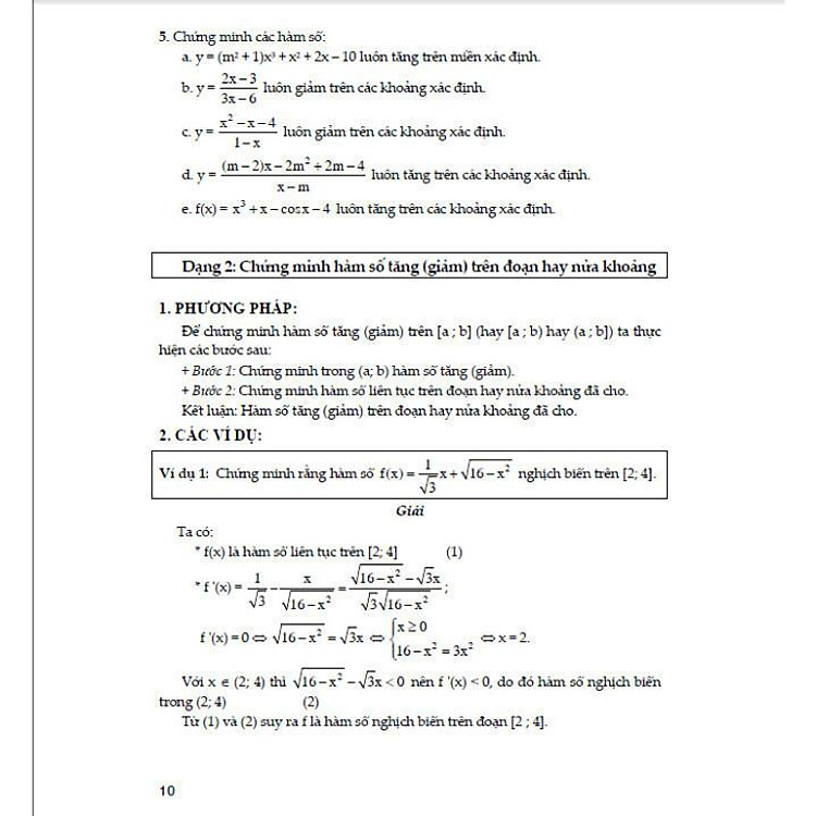 Kĩ Thuật Giải Nhanh Bài Toán Hay và Khó Giải Tích 12 - Ảnh 7