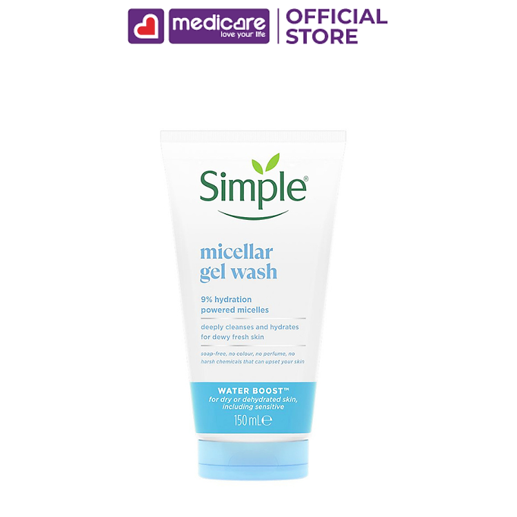 Sữa rửa mặt SIMPLE dưỡng ẩm 150ml