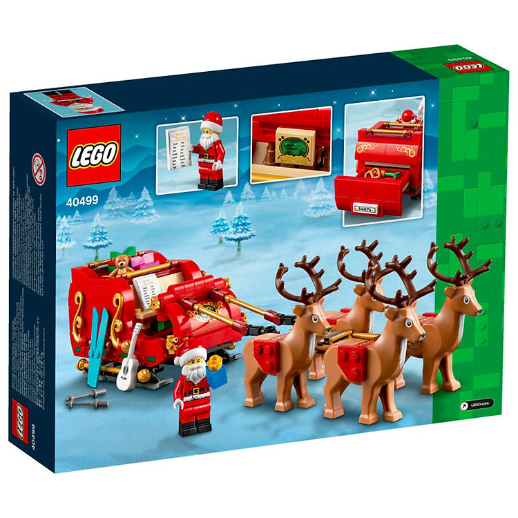 LEGO 40499 - Xe Trượt Tuyết Ông Già Noel Chính hãng Giá rẻ - Hình ảnh 2