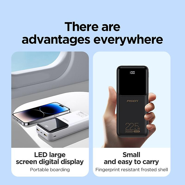 Sạc Dự Phòng Pisen Quick Semi 20000mAh (Màu Đen) - Ảnh 7