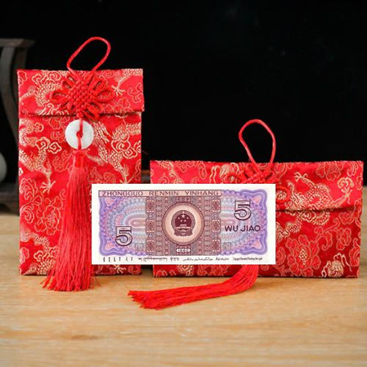 Túi gấm màu tím loại 5 - Ảnh 2