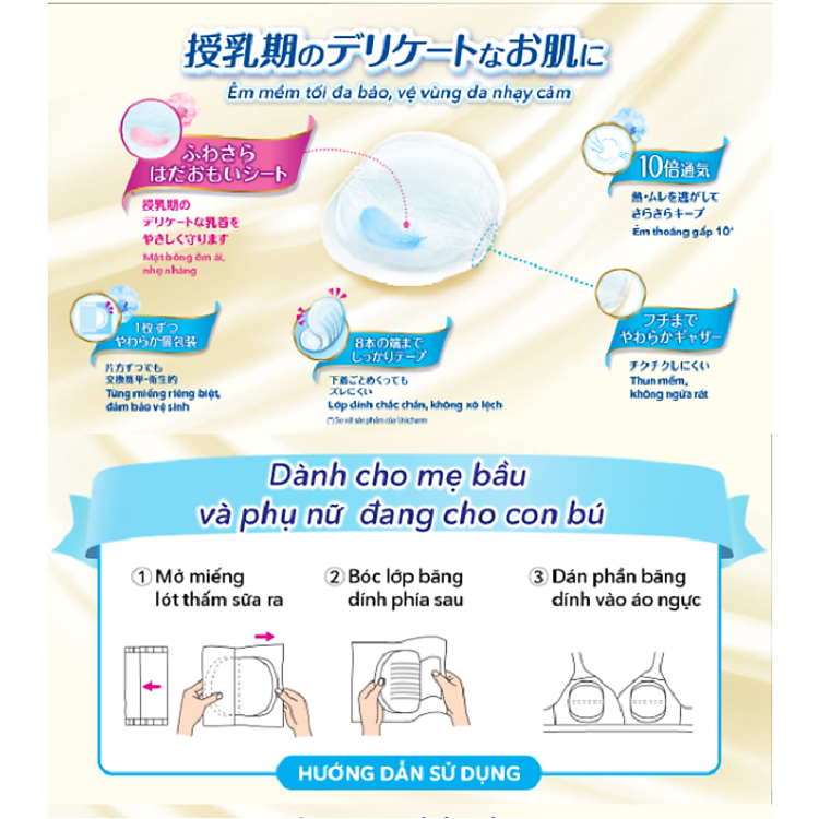 Miếng lót thấm sữa Moony Nhật Bản Tiết kiệm - Hình ảnh 4