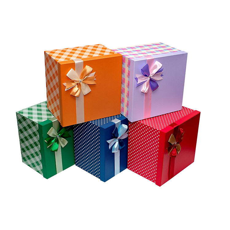 Hộp quà vuông V101 (26x26x18 cm)