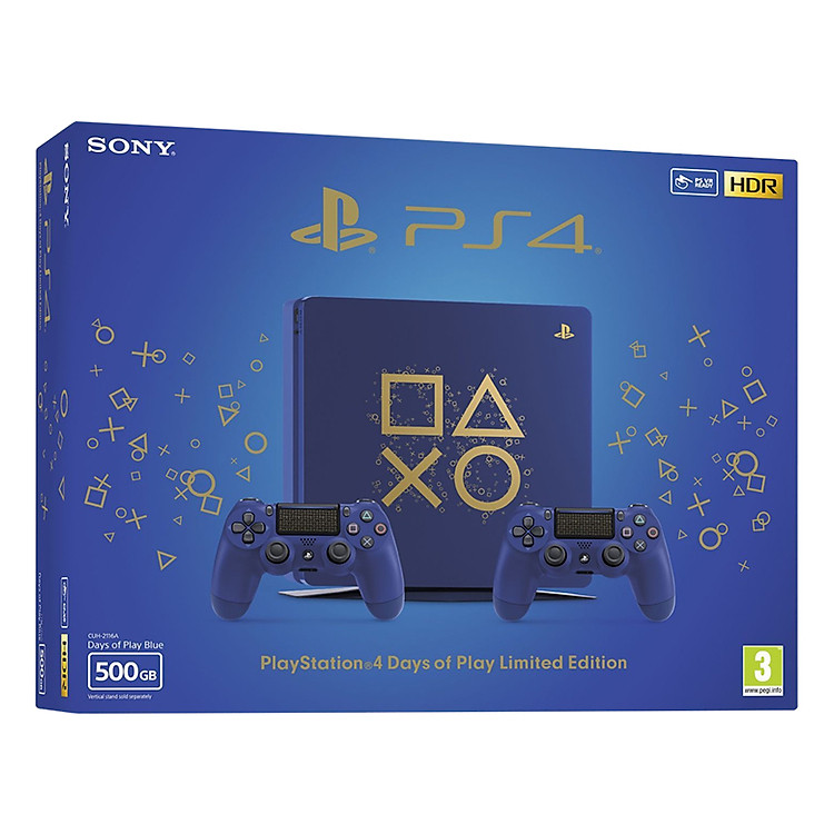 Máy Chơi Game PlayStation Sony PS4 Slim 500GB Days Of Play Limited Edition - Hàng Chính Hãng