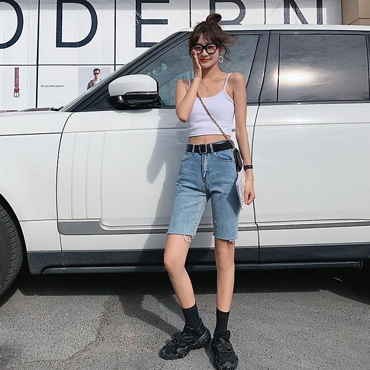 Áo hai dây croptop nữ dáng ôm siêu xịn xò