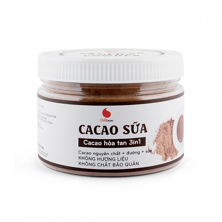 Cacao sữa 3in1 thơm ngon, tiện lợi Light Cacao - hũ 230g