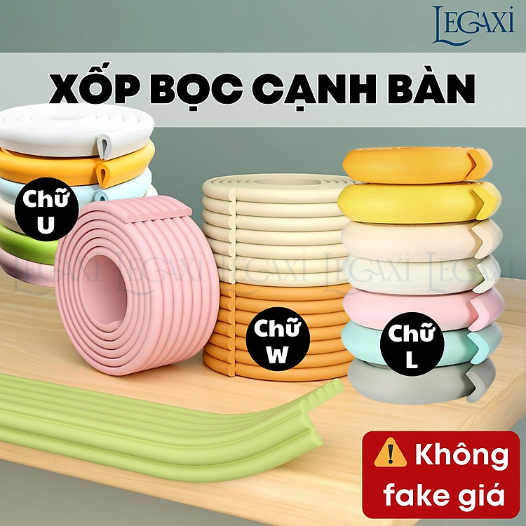Cuộn Xốp Bọc Cạnh Bàn 2 Mét Legaxi Chính hãng Tiết kiệm - Hình ảnh 3