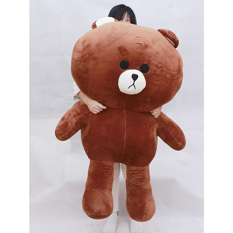 Gấu bông thú nhồi bông cao cấp Gấu Brown siêu to khổ vải 1m7 cao 1m5