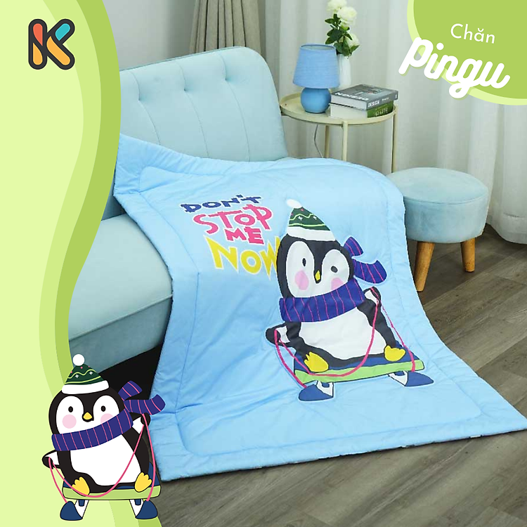 Chọn mua tại Shopee: Chăn Em Bé Pingu K-Bedding Everon mua giá tốt nhất tại Shop Mall