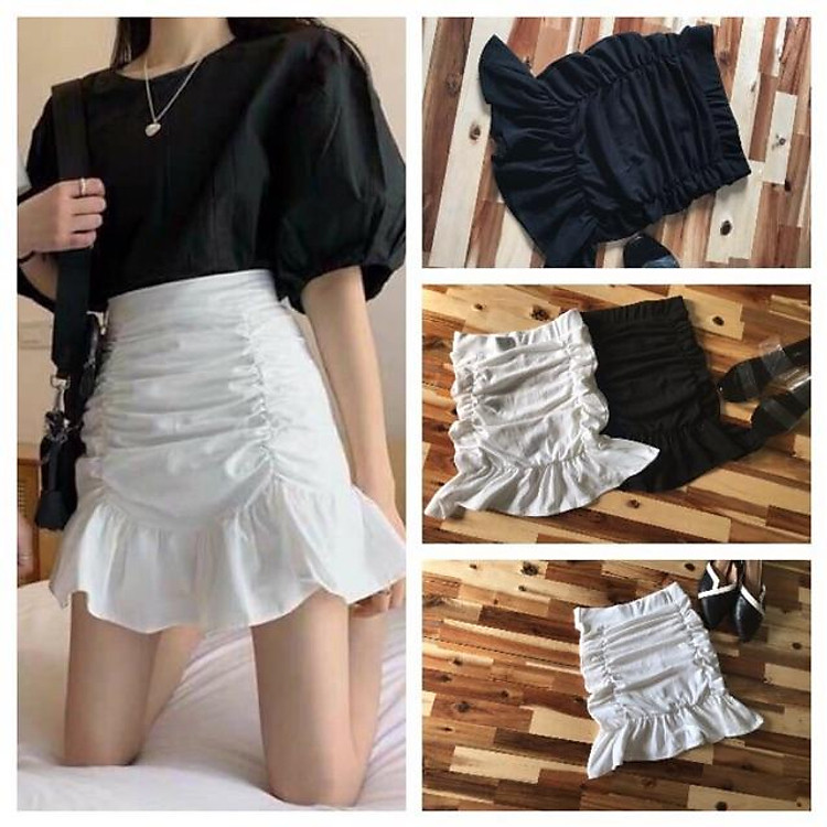 Chân váy đuôi cá nhún(có kèm quần)