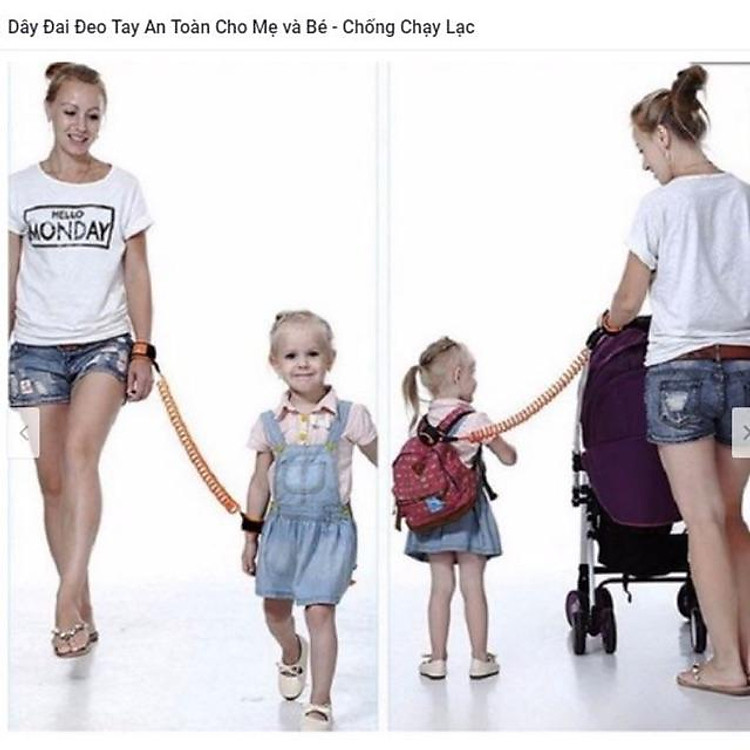 Dây đai đeo an toàn chống lạc cho mẹ & bé