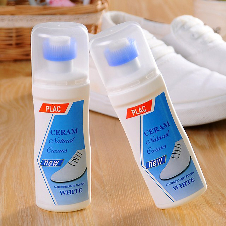 Bộ 2 chai xịt tẩy trắng giày, túi xách Plac kèm đầu cọ GS00545