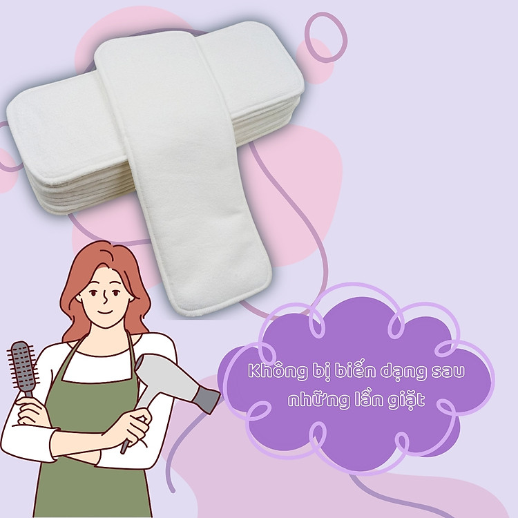 Miếng lót sơ sinh Miracle Baby tái sử dụng Chính hãng Giá tốt - Hình ảnh 4