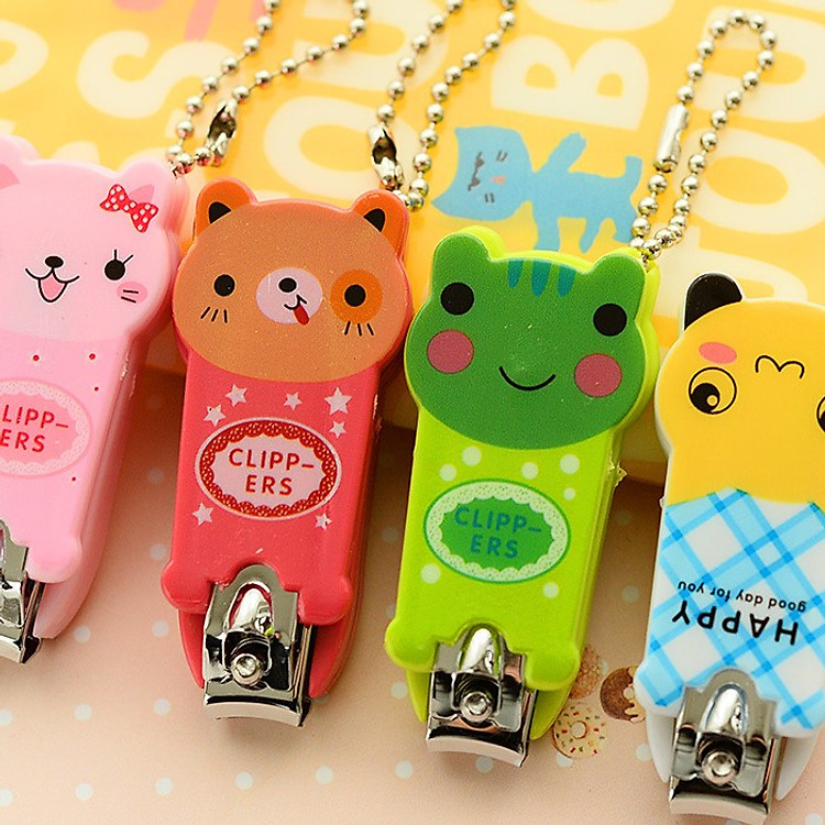 Bộ 2 Cây Bấm Móng Tay Hình Thú Siêu Đáng Yêu - Món Quà Cute Ngộ Nghĩnh - Giao Màu Ngẫu Nhiên - Hàng Nhập Khẩu