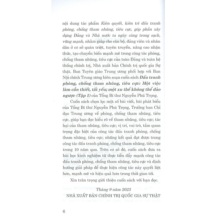 Đấu Tranh Phòng, Chống Tham Nhũng, Tiêu Cực (Tập 1) - Ảnh 4