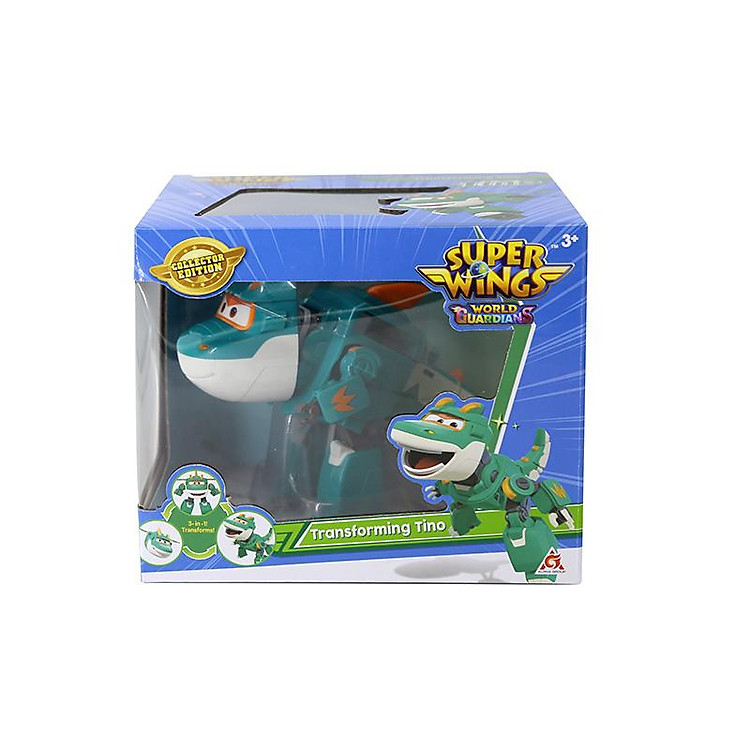 Robot Biến Hình SUPERWINGS Khủng Long Tino Chính hãng Tiết kiệm - Hình ảnh 4